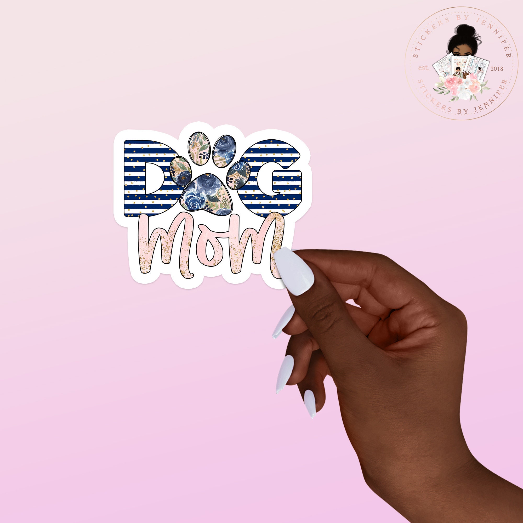 Dog Mom Vinyl Sticker