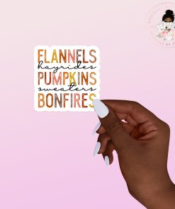 Flannels Hayrides Vinyl Sticker