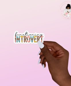Functioning Introvert Vinyl Sticker