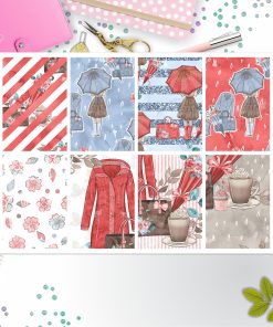 Rainy Day Full Box Big Happy Planner, Erin Condren, Classic Happy Planner