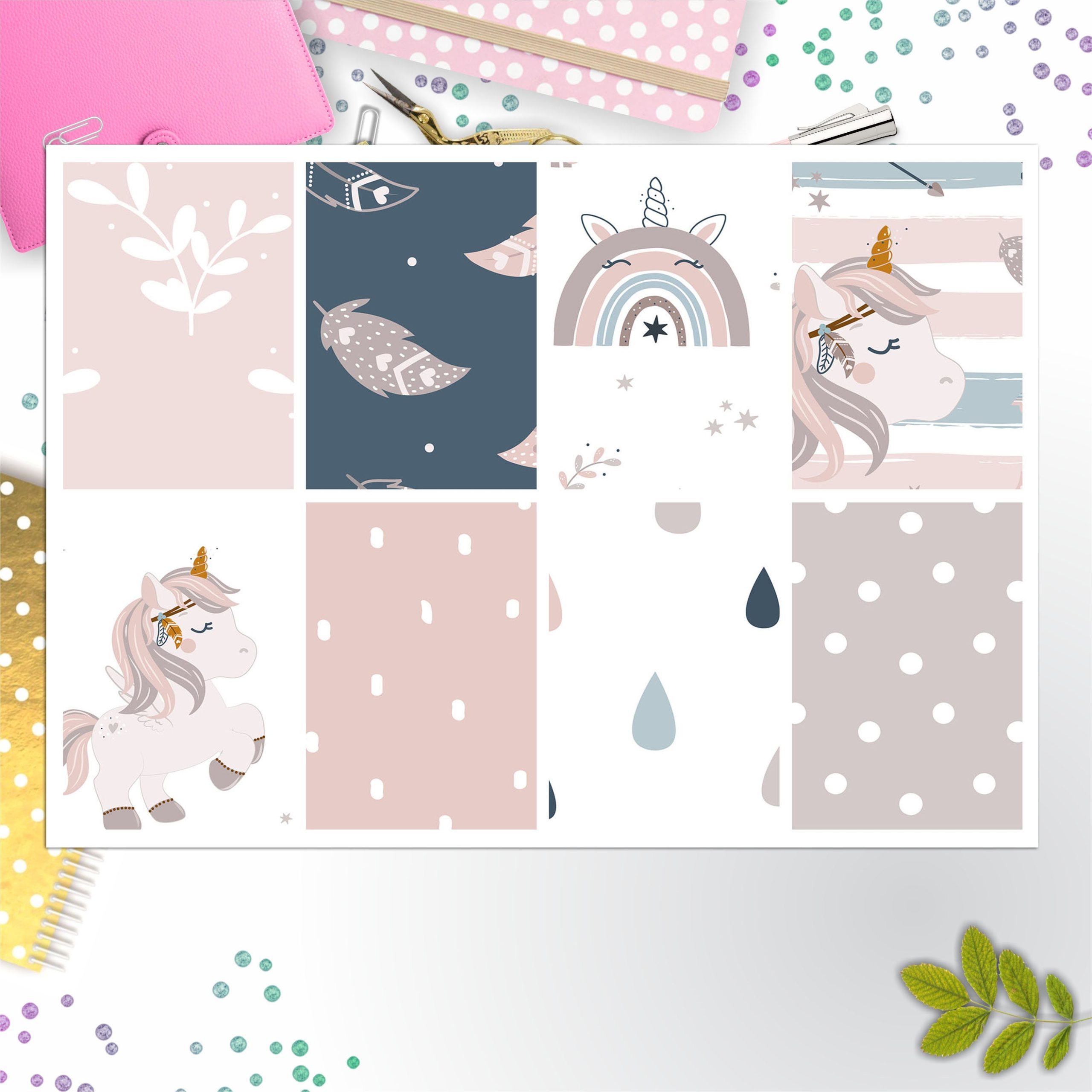 Unicorn Full Box Big Happy Planner, Erin Condren, Classic Happy Planner