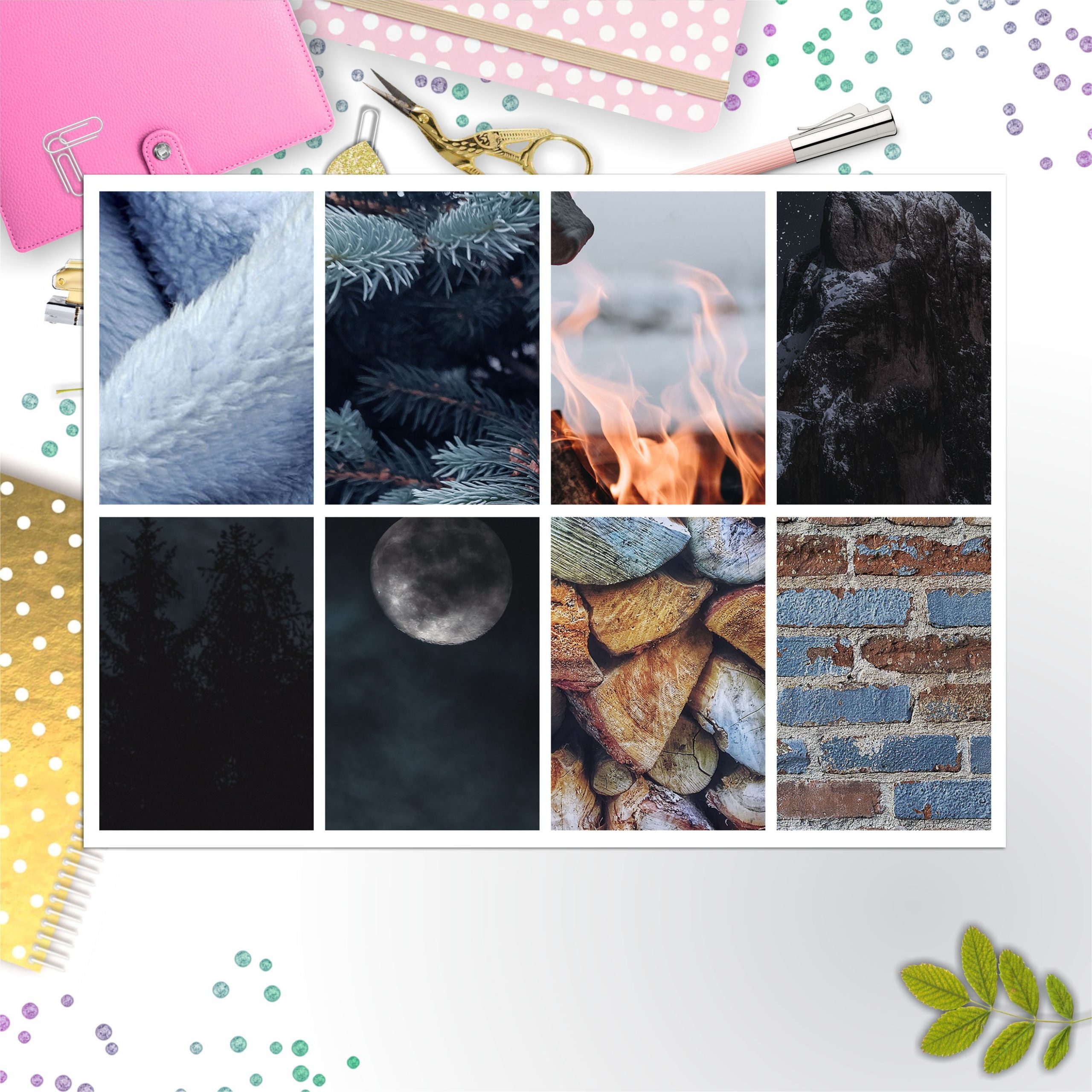 Winter Weather Full Box Big Happy Planner, Erin Condren, Classic Happy Planner