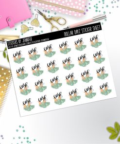 Deco Mini DD686 Planner Stickers, Bullet Journal, Functional Planner Stickers, Stationary Stickers