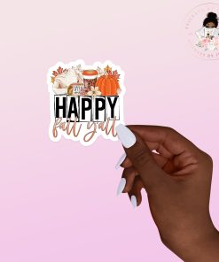 Happy Fall Vinyl Sticker