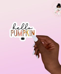Hello Pumpkin Vinyl Sticker