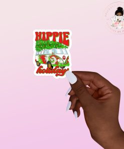 Hippie Holiday Vinyl Sticker
