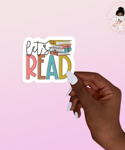 Let's Read Vinyl Sticker