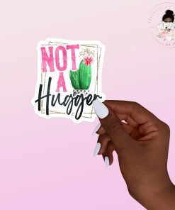 No Hugging Vinyl Sticker