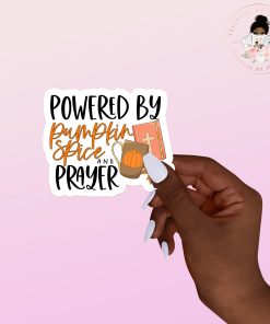 Pumpkin Spice And Prayer Vinyl Sticker