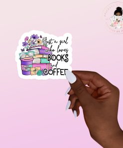 Books Coffee Vinyl Sticker