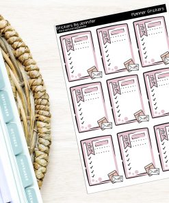 Mini Notes Planner Stickers, Bullet Journal Stickers, Functional Planner Stickers, Stationary Stickers