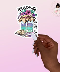 Reading My Jam Vinyl Sticker