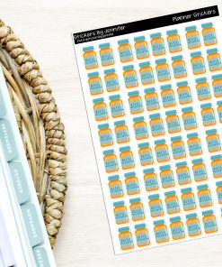 Refill Perscription Planner Stickers, Bullet Journal Stickers, Functional Planner Stickers, Stationary Stickers