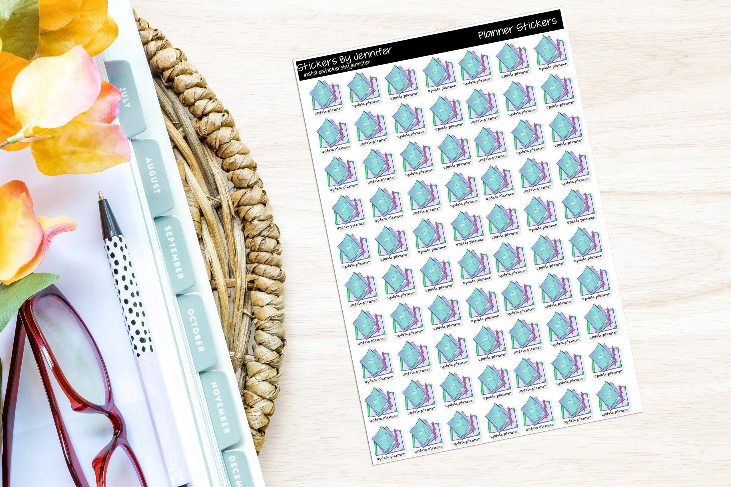 Update Planner-Planner Stickers, Bullet Journal Stickers, Functional Planner Stickers, Stationary Stickers