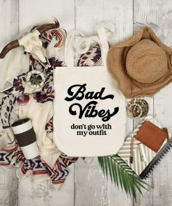 Vibes With Outfit 100% Cotton Tote Bag