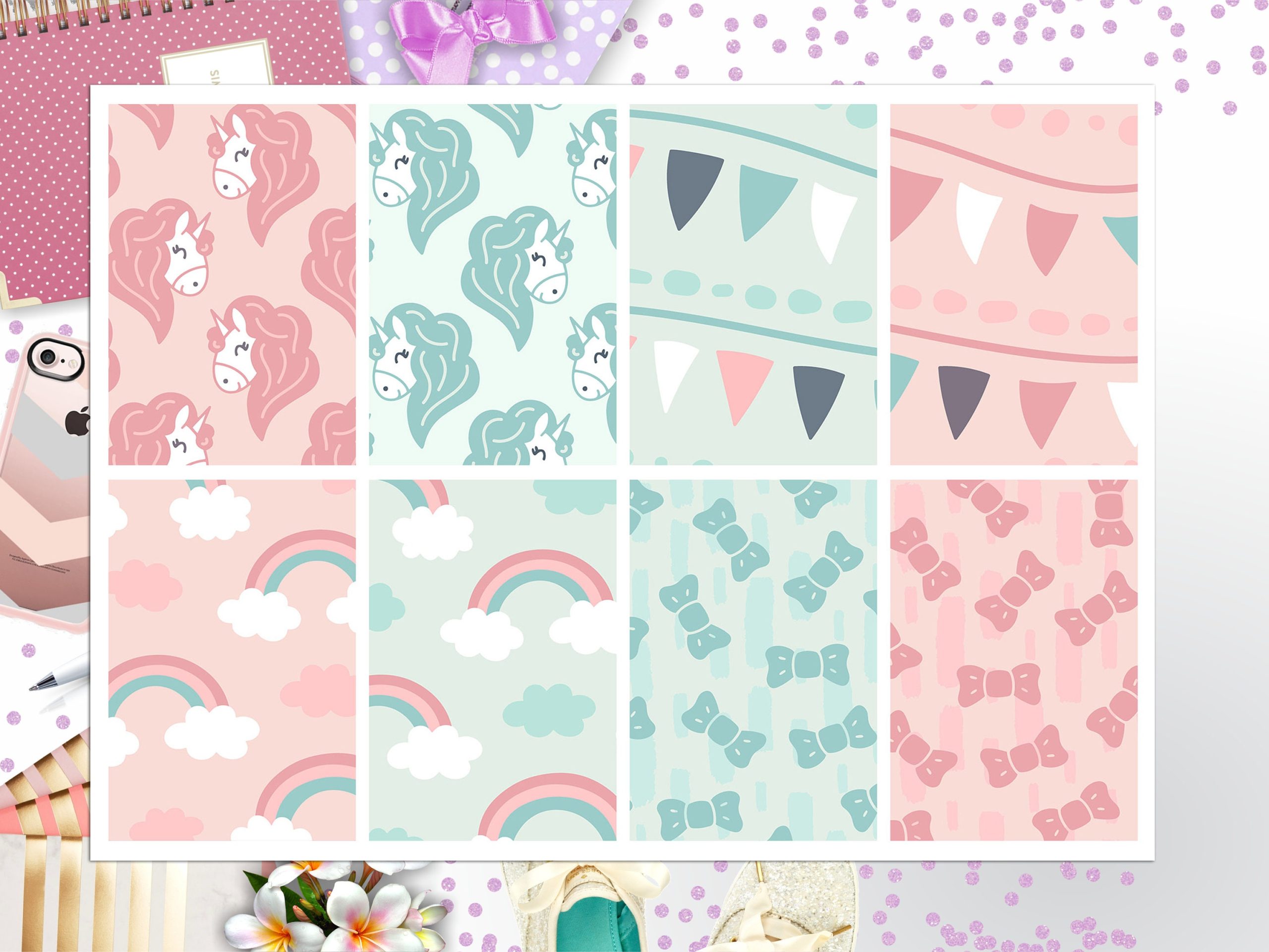 Baby Girl Shower Full Box Big Happy Planner, Erin Condren, Classic Happy Planner