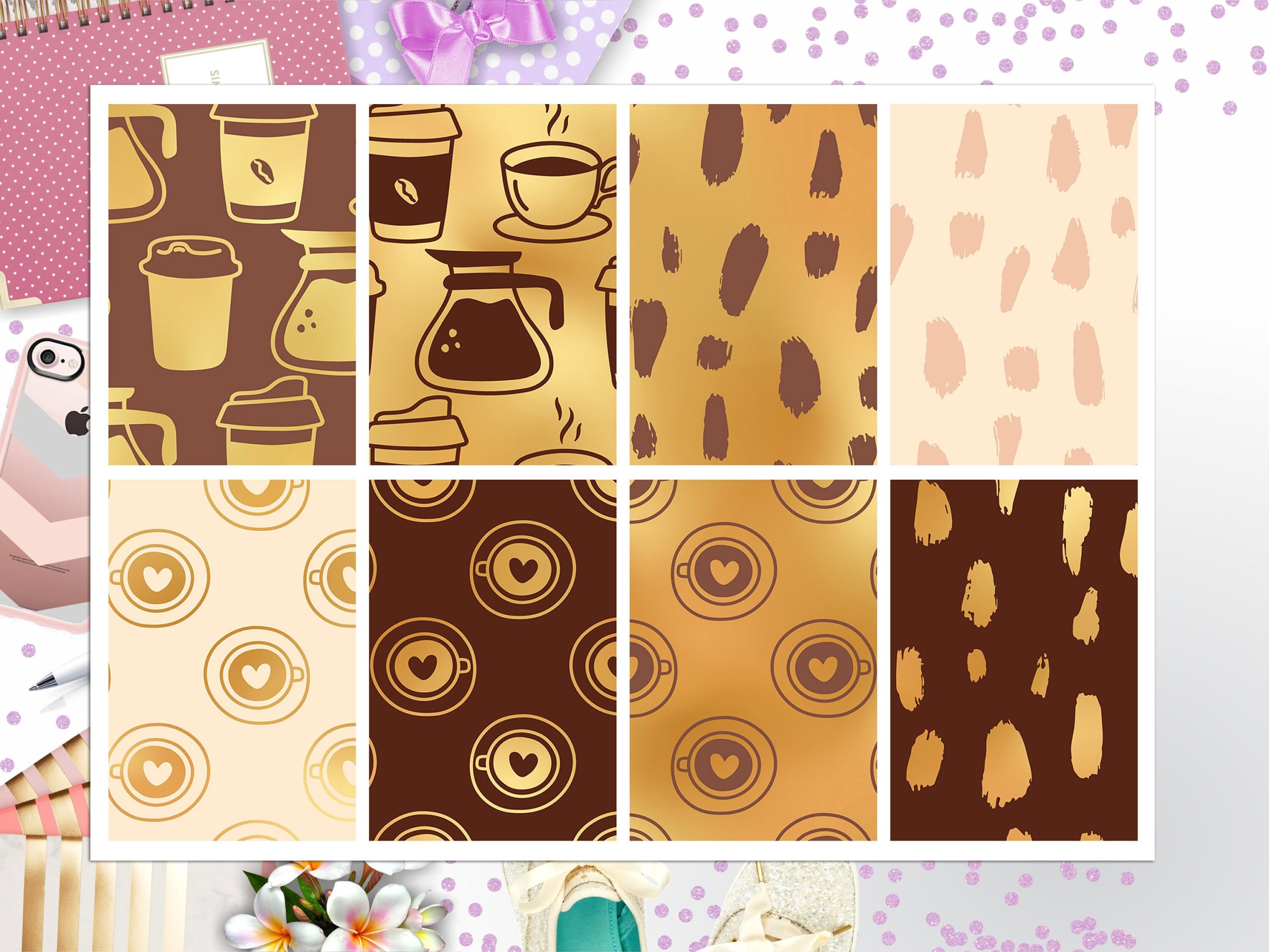 Coffee Full Box Big Happy Planner, Erin Condren, Classic Happy Planner