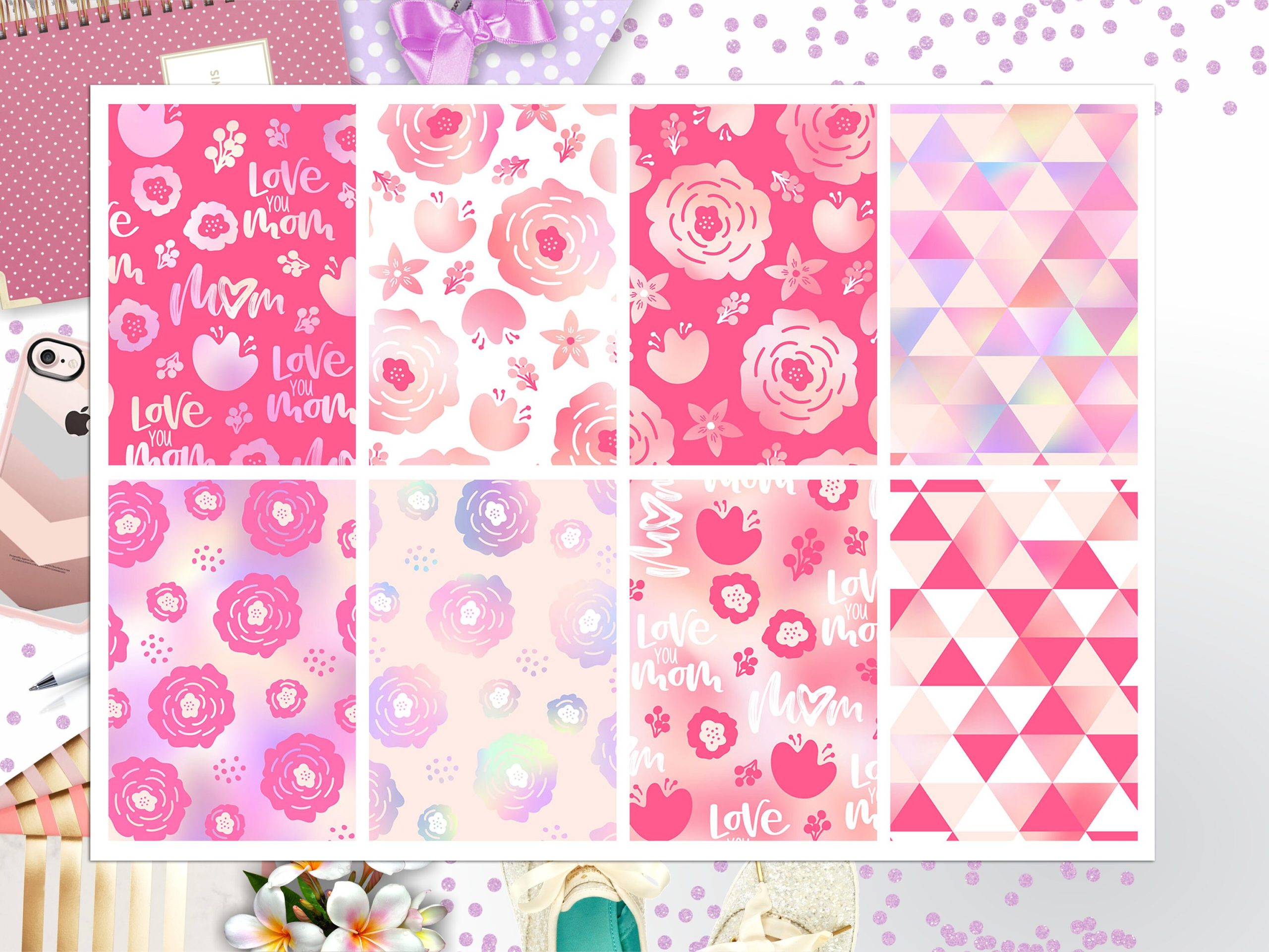 Mother's Day Full Box Big Happy Planner, Erin Condren, Classic Happy Planner