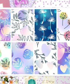 Purple Floral Full Box Big Happy Planner, Erin Condren, Classic Happy Planner