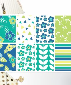 Spring Blue  Full Box Big Happy Planner, Erin Condren, Classic Happy Planner