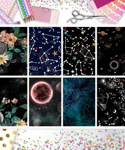 Floral Galaxy Full Box Big Happy Planner, Erin Condren, Classic Happy Planner