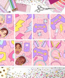 Gamer Girl Full Box Big Happy Planner, Erin Condren, Classic Happy Planner