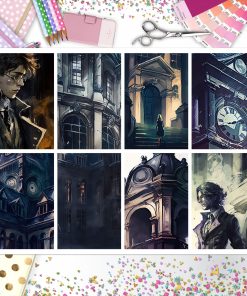 Gothic Library Full Box Big Happy Planner, Erin Condren, Classic Happy Planner