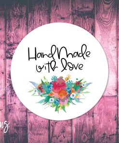 Handmade With Love, Small Business  Envelope Stickers