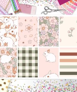 Spring Bunny Full Box Big Happy Planner, Erin Condren, Classic Happy Planner