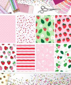 Strawberry Full Box Big Happy Planner, Erin Condren, Classic Happy Planner