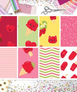 Strawberry Full Box Big Happy Planner, Erin Condren, Classic Happy Planner
