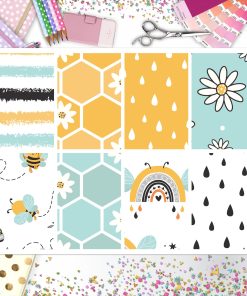 Summer Bees Full Box Big Happy Planner, Erin Condren, Classic Happy Planner