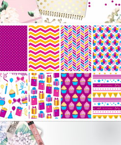 Birthday Full Box Big Happy Planner, Erin Condren, Classic Happy Planner