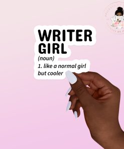Writer Girl Vinyl Sticker
