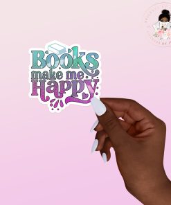 Happy Books Vinyl Sticker