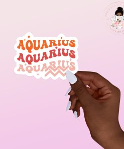 Aquarius Zodiac Vinyl Sticker