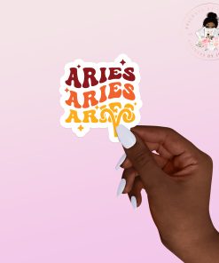 Aries Zodiac Vinyl Sticker