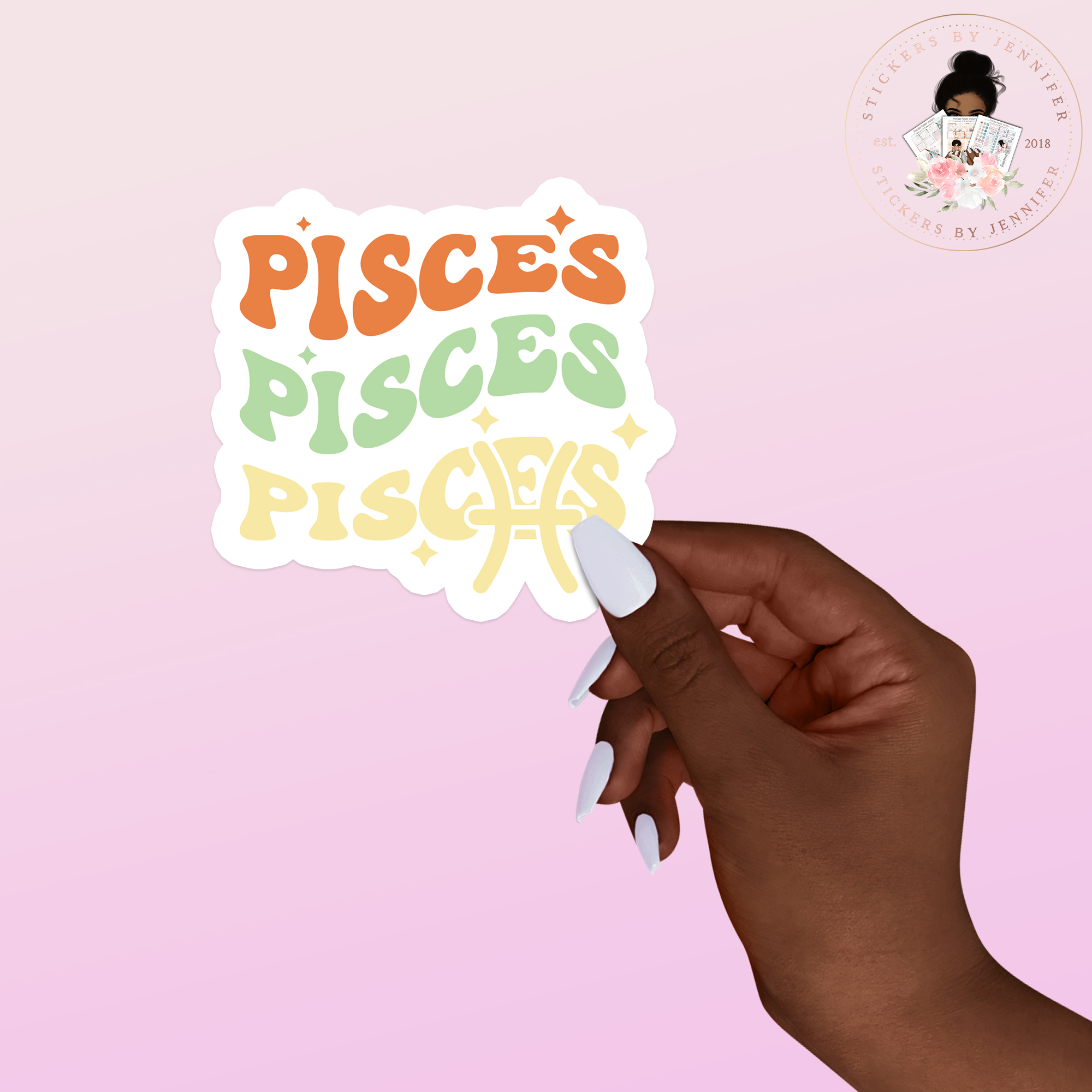 Pisces Zodiac Vinyl Sticker