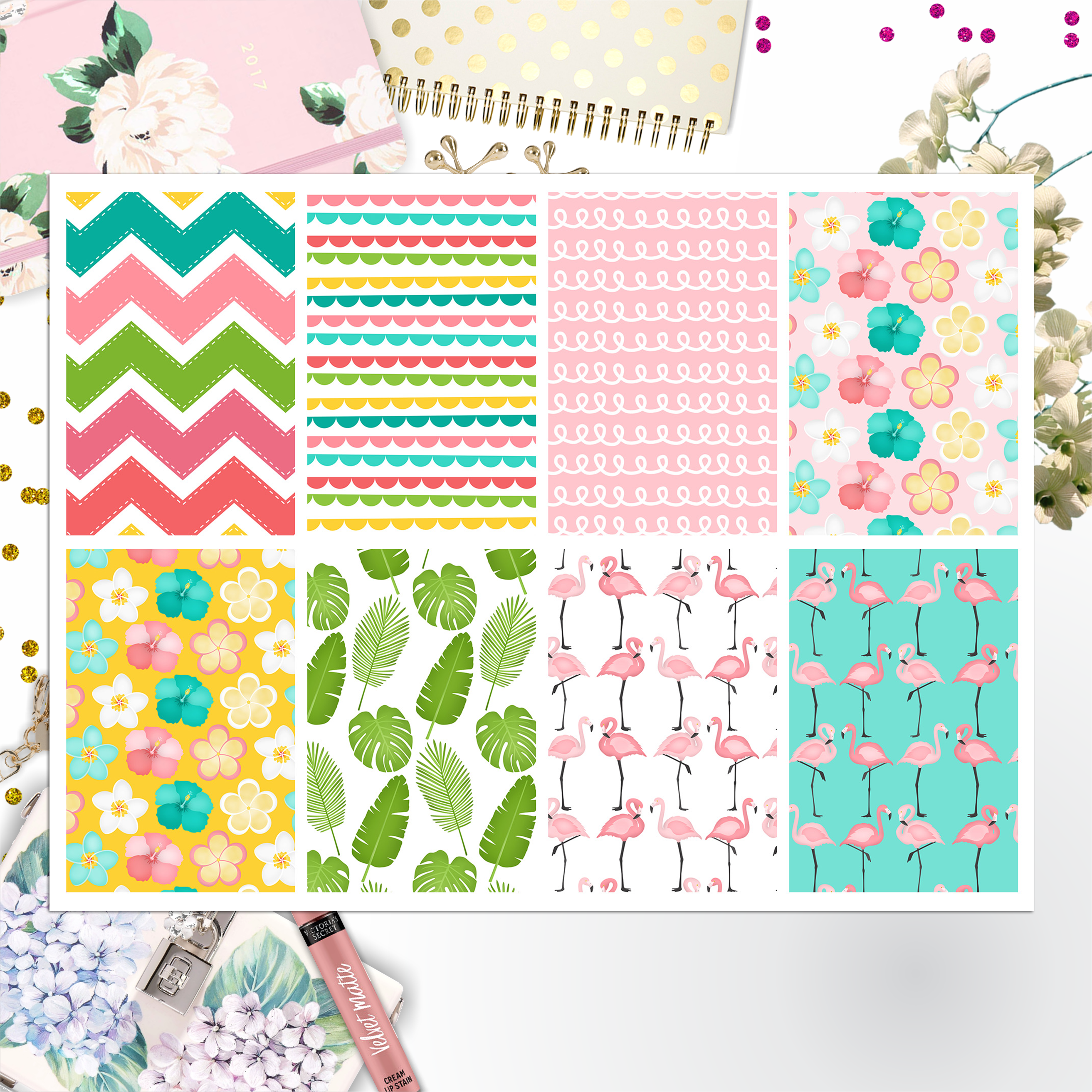 Flamingo Full Box Big Happy Planner, Erin Condren, Classic Happy Planner