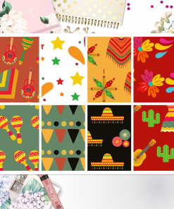 Cinco De Mayo Full Box Big Happy Planner, Erin Condren, Classic Happy Planner