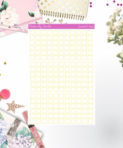Checklist Strip Stickers 010, Bullet Journal Stickers, Functional Planner Stickers, Stationary Stickers