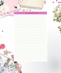 Checklist Strip Stickers 011, Bullet Journal Stickers, Functional Planner Stickers, Stationary Stickers