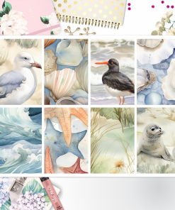 Summer Beach Theme 003 Box Big Happy Planner, Erin Condren, Classic Happy Planner