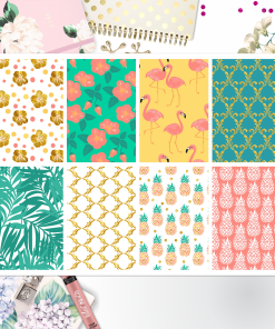 Summer Flamingo Full Box Big Happy Planner, Erin Condren, Classic Happy Planner