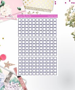 Checklist Strip Stickers 040, Bullet Journal Stickers, Functional Planner Stickers, Stationary Stickers