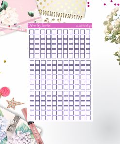 Checklist Strip Stickers 049, Bullet Journal Stickers, Functional Planner Stickers, Stationary Stickers