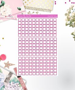 Checklist Strip Stickers 061, Bullet Journal Stickers, Functional Planner Stickers, Stationary Stickers