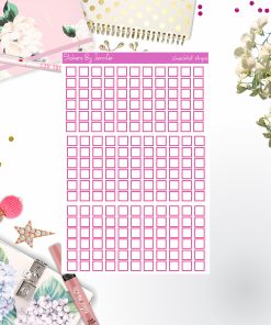Checklist Strip Stickers 063, Bullet Journal Stickers, Functional Planner Stickers, Stationary Stickers