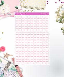 Checklist Strip Stickers 066, Bullet Journal Stickers, Functional Planner Stickers, Stationary Stickers