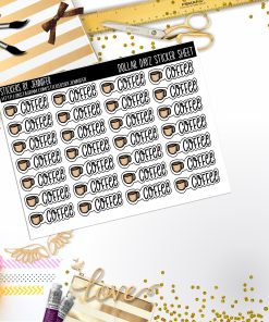 Deco Mini DD691 Planner Stickers, Bullet Journal, Functional Planner Stickers, Stationary Stickers